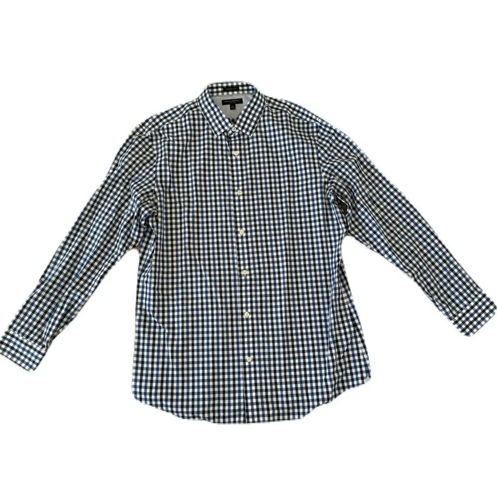Banana Republic | Checkered Grant Fit Dress Shirt | Size: XL | EUC